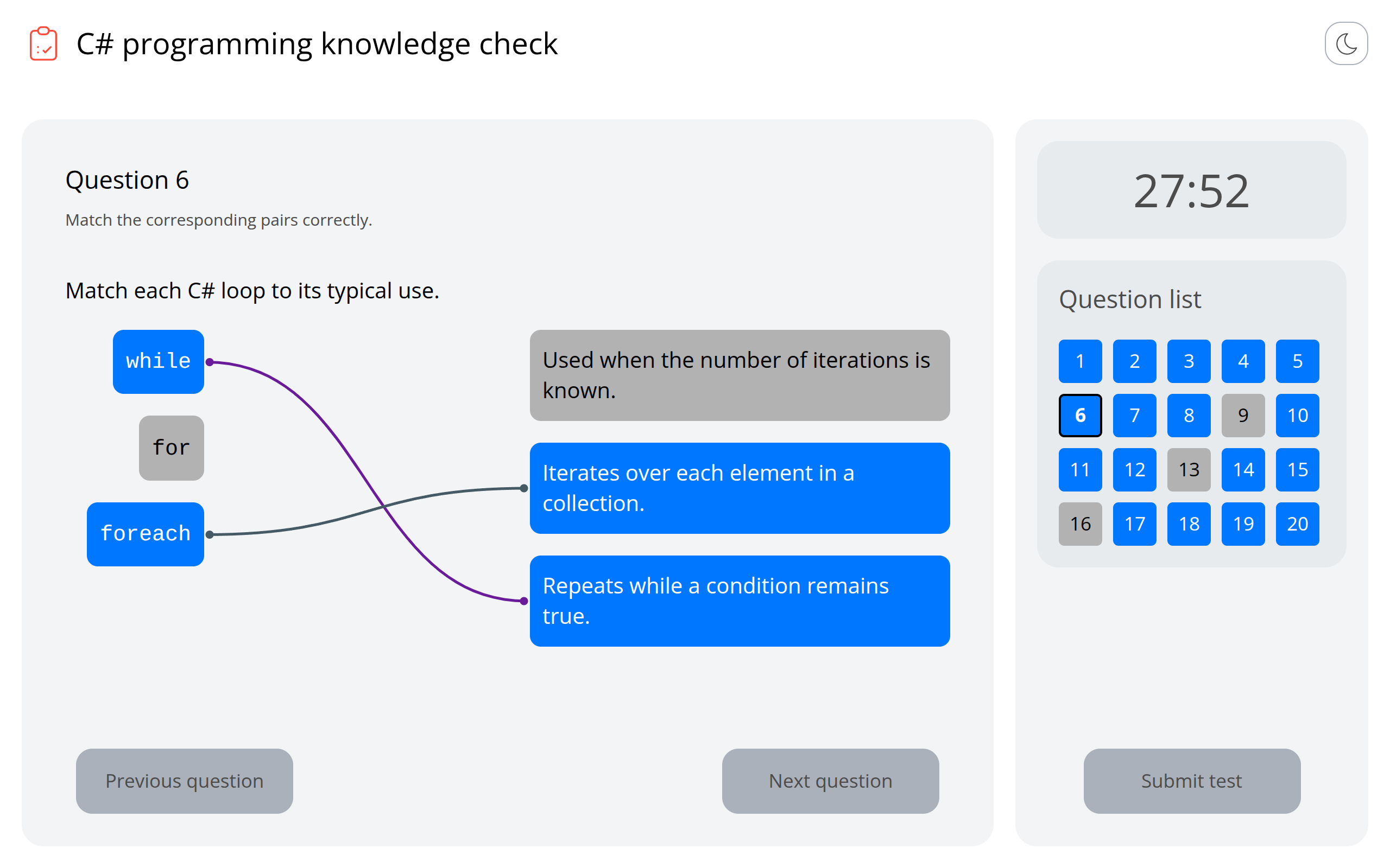 QuizBooster Custom Practice Tests Builder (Light Theme)